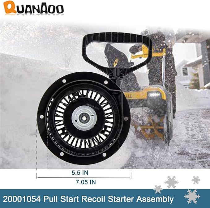 Recoil Starter Assembly 20001054 for Ariens SNO-Tek Compact Classic Deluxe AX 208cc AX 254cc Engine Snow Blower fits 920013 920021 920022 snowblower Replaces 20001735