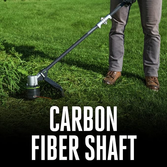 EGO POWER+ String Trimmer, Battery Powered, 16" Trimmer for Weeds and Grass with POWERLOAD, LINE IQ, Telescopic Carbon Fiber Shaft, Battery and Charger Not Included - ST1620T