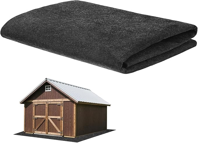 Outdoor Storage Shed Mat, 4 x 3 FT Garage Floor Mats with Reusable, Washable, Non Slip, Durable for Protects Garage Floors/Driveways/Entrance Doors/Deck [Gray]