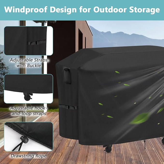 Grill Cover for Nexgrill Daytona 720-1058 4-Burner Flat Top Griddle, Waterproof Outdoor BBQ Griddle Cover - 67 x 29 x 38 Inch