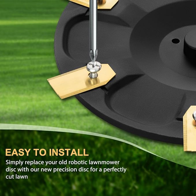FourShow [Upgrade 6-Blade Disc Compatible with Segway Navimow Robotic Lawnmower H800N, H1500N, H3000N-VF,with 6Pcs Blades