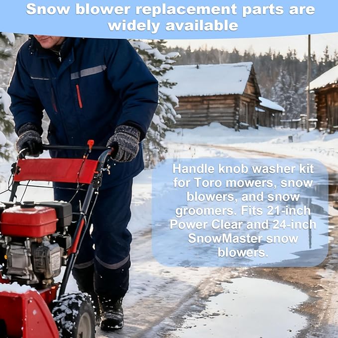 114-3779 Handle Knob and Lock Bolt Screw Kit for Toro Snow Blower, 136-7130 107-3844 Replacement Parts Handle Knob and Bolts Assembly for 21" Power Clear & 24" SnowMaster Models
