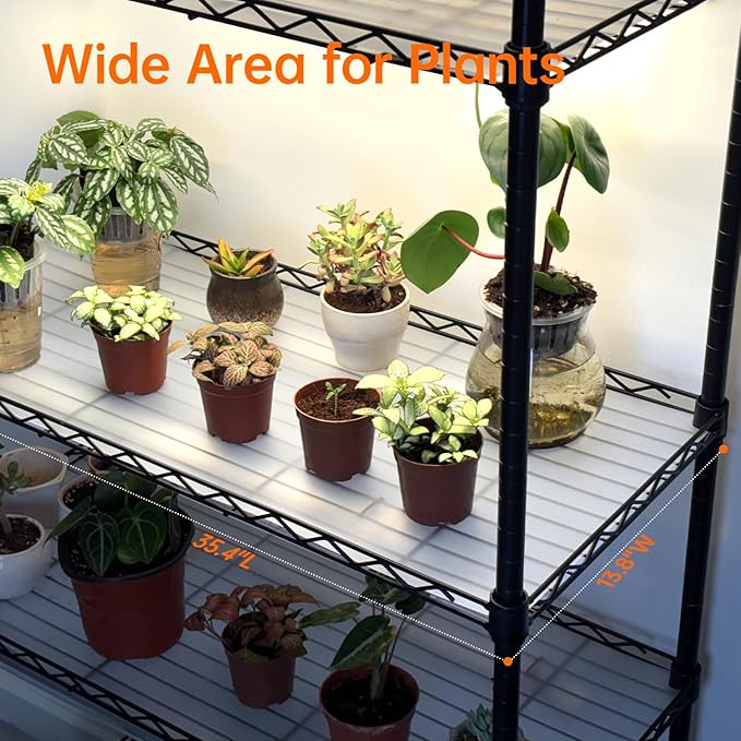 Bstrip Indoor Greenhouse with Grow Light, Mini Green house with 4 Pack T8 Full Spectrum Plant Lights with Timer, Plant Shelf with Tent for Indoor Plant, Seed Starting, Seed Tray, 29.5"x13.8"x59"