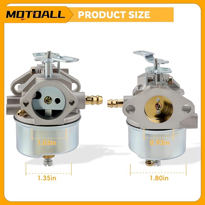 MOTOALL Snow blowers Carburetor 640349 640052 640054 632334A 632334 for John Deere 526 726 732 826 1032 Adjustable Carb HM80-155392P 640058 640058A Carb for Tecumseh 8HP 9HP 10HP Snowblower