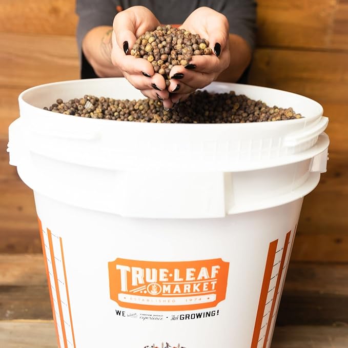 5 Gallon Bucket with Easy On/Off Ratcheting Lid - 3 Buckets - HDPE, Food Grade, BPA Free - Gardening & Composting Info - All Purpose Pail