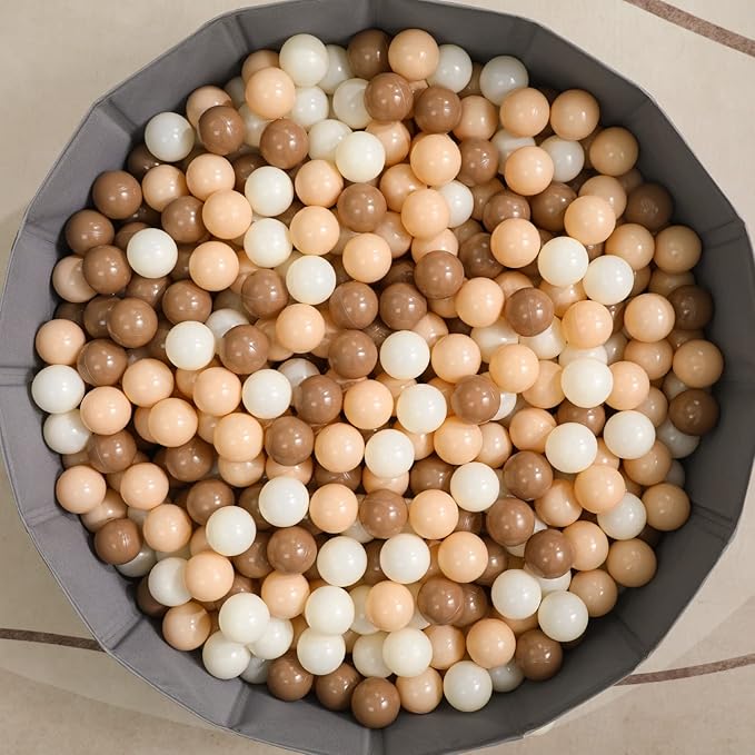 TRENDPLAY Plastic Balls for Ball Pits 2.2 Inch, Pack of 50 100 200 500 Hollow Balls, Perfect for Toddler Baby Pools,Party,Festival Decoration