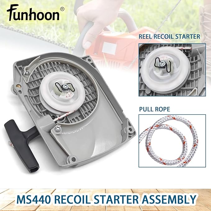 1128 080 2104 Recoil Starter Assembly for Stihl 044 046 MS440 MS460 Chainsaws Pull Start Assembly