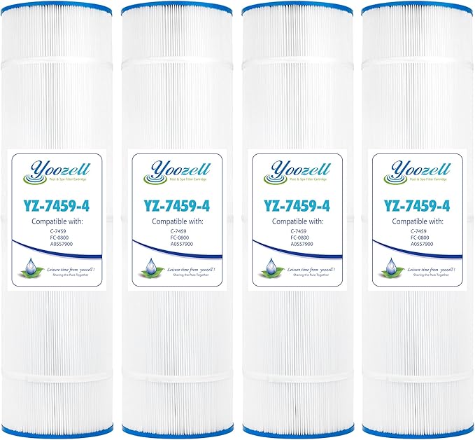 Swimming Pool Filter Replaces for C-7459, Filbur FC-6405, Filbur FC-0800, A0557900, R0554500, Aladdin 18504, APCC7352, 85 Sq.Ft Swimming Pool Filter Cartridge, 4 Pack