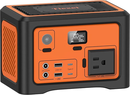 S1 Portable Power Station,192W Camping battery generator,Solar power station,electric generator with AC Outlet 100W for Home Backup Outdoor Emergency Camping RV with Bluetooth