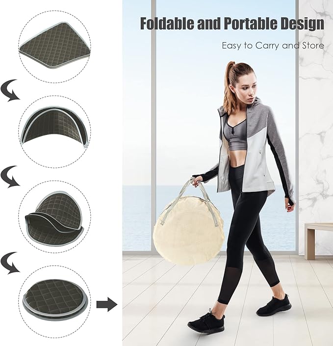 COSTWAY Portable Steam Sauna, 3L Foldable Sauna Spa with Remote Control, 9-Gear Temperature and Timer, Atomization Function, Personal Sauna Tent for Weight Loss, Detox Relaxation at Home (Grey)