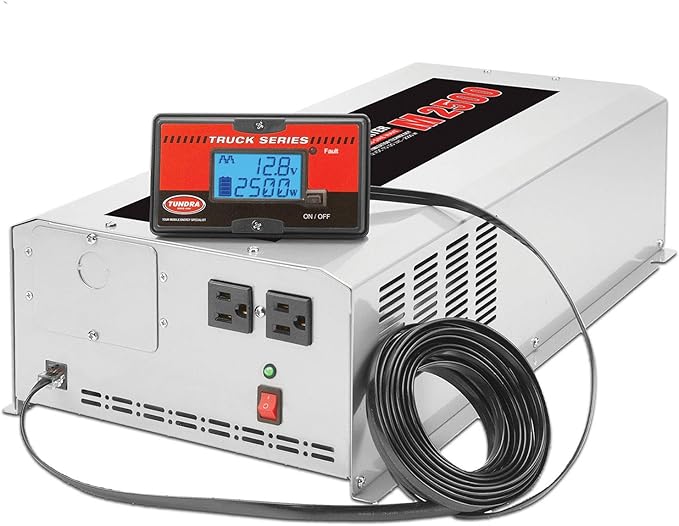 Tundra M Series - Truck Power Inverter - Modified Sine Wave 2500W / 12 Volts DC to 120 Volts AC - M2500