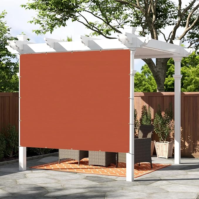SUNNY GUARD Shade Cloth Custom Size 19x22 FT Sun Shade Screen Fabric Shade Cover Tarp with Grommets for Pergola Backyard Garden, Terra(We Customized)