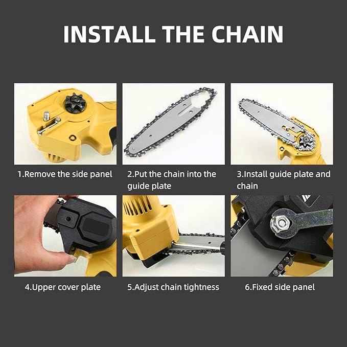 5 Pieces GTA 26 4 Inch Mini Chainsaw Chain for Stihl GTA 26 Replace Blade Pruner Mini Chainsaw Hand Held 4-inch Portable Electric Chainsaw Cordless for Tree Branches 3670 005 0028
