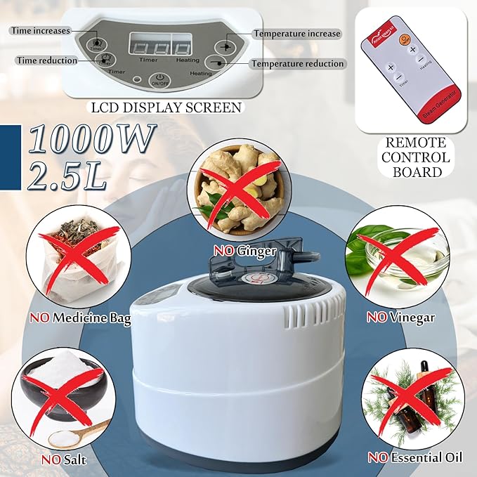 Portable Steam Sauna, Full Size Collapsible Sauna Tent for Home Spa, 2.5L,1500W Steamer with Remote Control,Christmas Birthday Gift for Family