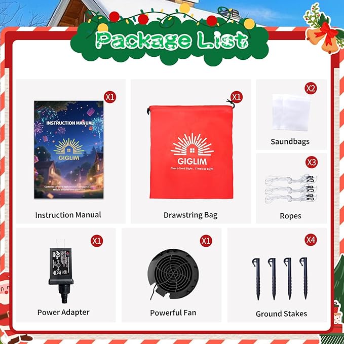 2025 Inflatables Christamas Tree 7FT Christmas Tree Inflatable Outdoor Decor Combined with Santa Penguin Xmas Tree Blow Up Yard Decor with Built-in 5 LEDs for Holiday Party Yard Garden Lawn