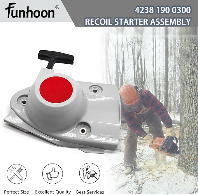 4238 190 0300 Recoil Starter Assembly for Stihl Chainsaw TS410 TS420 TS410Z TS420Z TS480i TS510i Concrete Cut Off Quickie Saw Pull Start Assembly