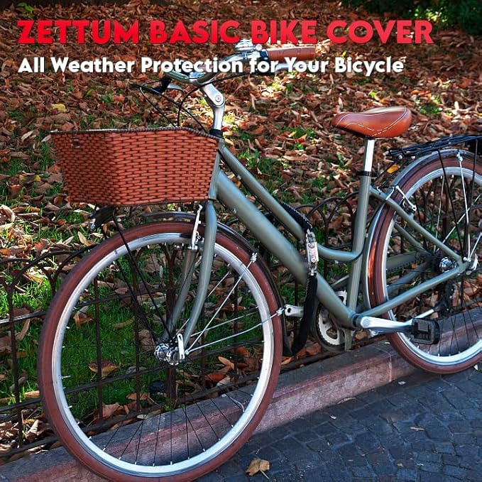 Zettum Bike Covers for 3 Bikes - 600D Waterproof & Heavy Duty, Large Bicycle Cover for eBike, Mountain, Road, Hybrid, Beach Cruiser, Scooter