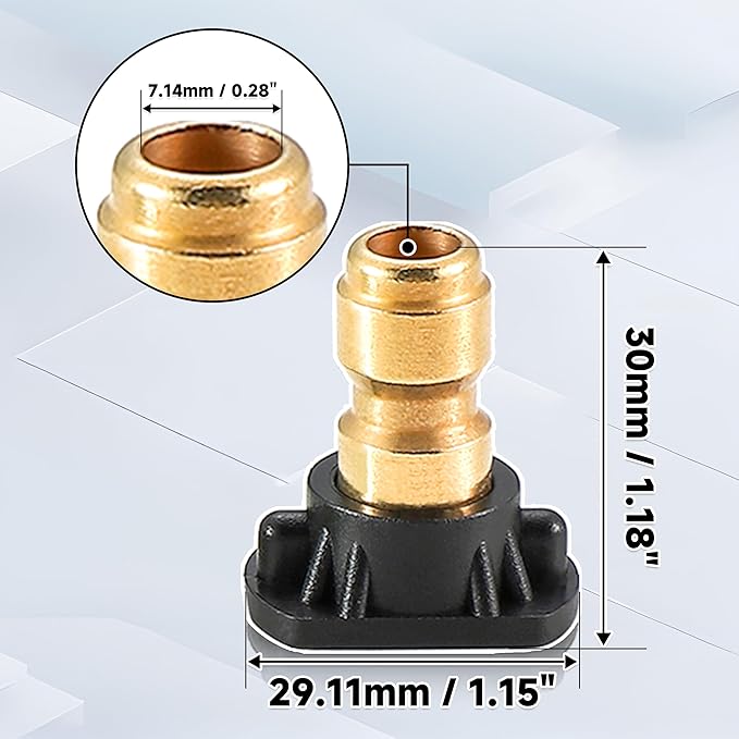 Tool Daily Pressure Washer Tips, 65 Degree Black Power Washer Soap Nozzles 7 Pack with Nozzle Holder, 1/4 Inch Quick Connect, 4000 PSI