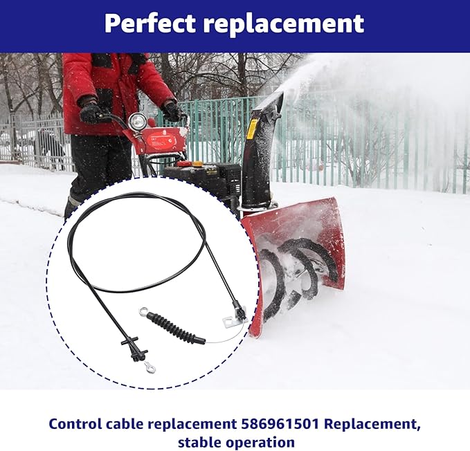 586961501 Chute Control Cable for Snowblower Compatible with Husqvarna ST230P ST224 ST227P