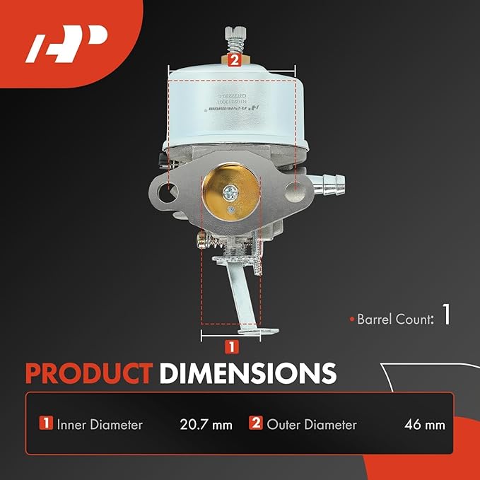 A-Premium 632230 632272 Carburetor Compatible with Tecumseh H30 H50 H60 HH60 Engine 4 Cycle Snowblower 5HP 6HP