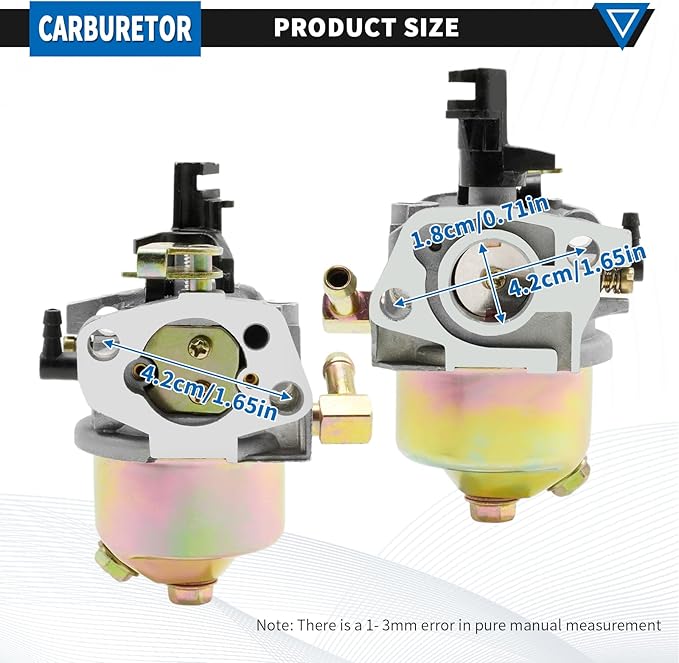 Snowblower Carburetor 951-12705 Carburetor Assembly Replacement for Troy-Bilt, Replacement for MTD Yard Machines, Replacement for Cub Cadet, Replaces 951-10974 951-10974A