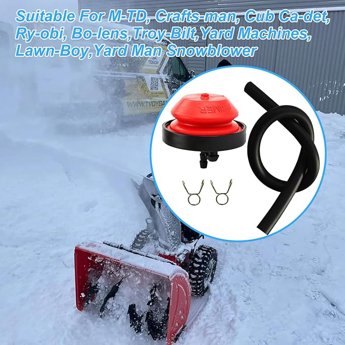 570682A Primer Bulb Fuel Line Kit Replacement Tecumseh Sear Craft-sman Yard Machines Snow Blower Thrower Parts 570682 321802A 751-10639 951-10639A 056-200 951-10888A