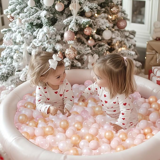 TRENDPLAY Plastic Balls for Ball Pits 2.2 Inch, Pack of 50 100 200 500 Hollow Balls, Perfect for Toddler Baby Pools,Party,Festival Decoration