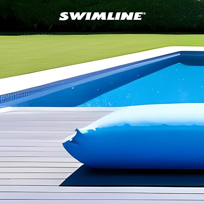 SWIMLINE HYDROTOOLS Air Pillow For Above Ground Pools Cover Winterizing | 4.5 x 15 ft Cushion Swimming Pool Closing Winter Kit | Cold Resistant Ice Equalizer Thick Blue Accessories | 1515 ACC515