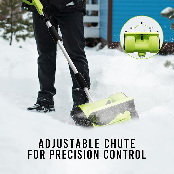 STEELITE Cordless Snow Blower & Snow Shovel Combo - 42V 20-Inch Snow Thrower (850 lbs/Minute) + 21V 12-Inch Snow Shovel (20-Ft Throwing Distance) - Includes 3 x 4.0Ah Batteries & Charger (2 Packages)