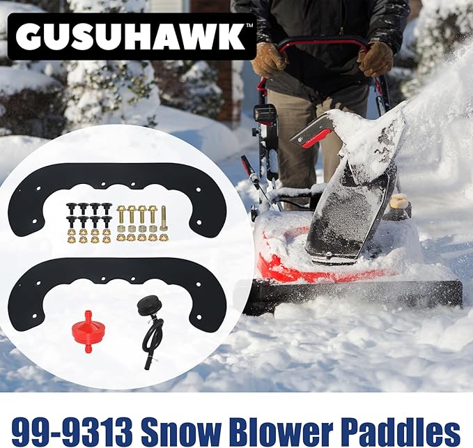 99-9313 Snow Blower Paddles Replaces Toro 99-9313 Paddle Kit, 125-1128, 88-0771, 55-9250 for Toro CCR2000, CCR2400, CCR2450, CCR3000, CCR 3650, Power Clear 221, 621, 721, 721E Snowblowers