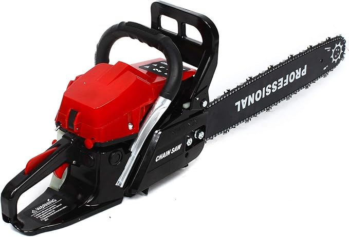 20" Gas Chainsaw 2 Stroke Gas Power Chain Saw 62CC Handheld Cordless Petrol Gasoline Chain Saw Chainsaw for Farm Garden Ranch Trees Wood Cutting