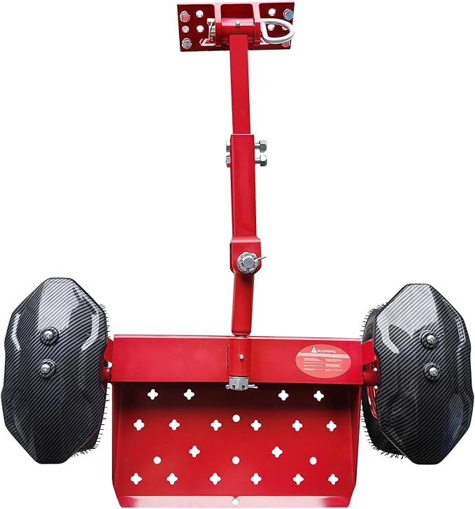 Wheels Lawn Mower Sulky for Lawn and Landscape Professionals,Mower Rear Bracket,Fender Design for Lawn and Landscape Professionals (Red)