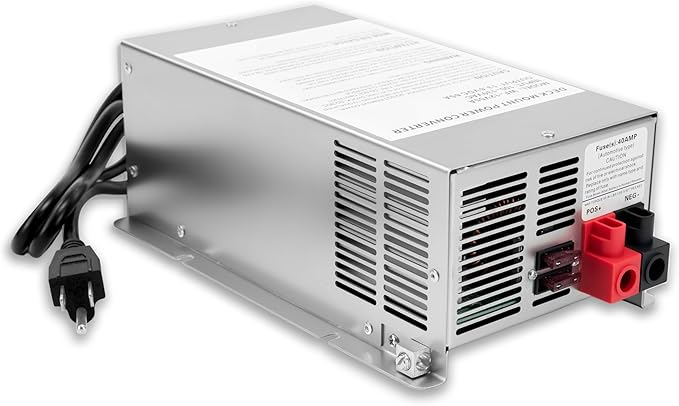 Upgrade WF-9865-AD 65 Amp RV Power Converter Charger, Replace for RV Camper WF-9800 Series, WF-9865, WF-9865-AD, for Lead-Acid/Lithium Battery Three-Stage Charge Rv Converter 65 Amp