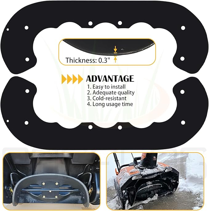 99-9313 Snow Blower Paddles with 133-5585 Scraper Replaces 125-1128 55-9250 55-9251 88-0771 for Toro 621 721 210R 421QR 621E 621QZE 621QZR 621R 621E 721QZE 721R Power Clear CCR6053 Snowthrower