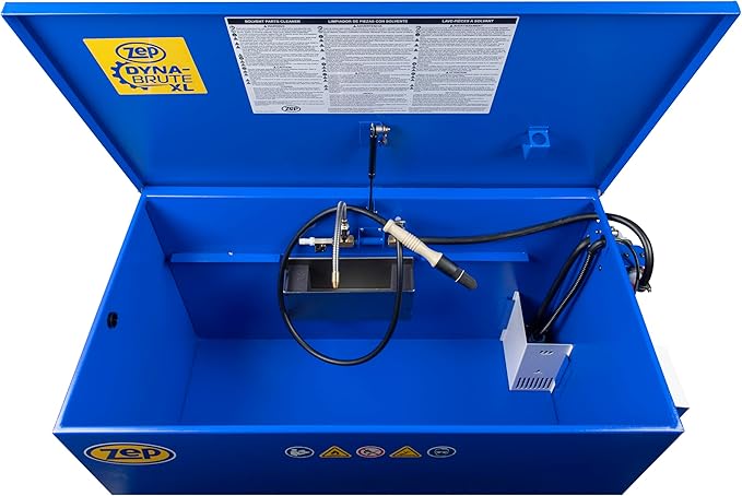 Zep Dyna-Brute XL Heavy-Duty High-Capacity Industrial Parts Washer - PW00270 (1 Unit) - High-Performing Three Stage Filtration System, Keeps Solvents Effective Longer