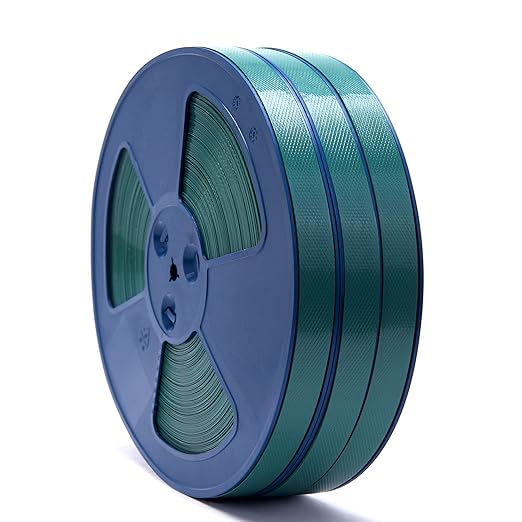Heavy Duty Packaging 3pcs 5/8"(16mm) x 0.35" x 330'Light green Industrial-Grade Polyester(PET)Strapping Roll,Pallet Strap Coil for packaging strapping tool- 1400 lbs Break Strength(990ft Green)