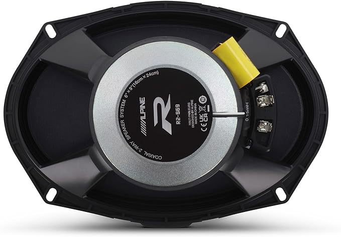 Alpine R2-S69, R Series 6x9 2-Way Hi-Res Speakers + Foam Baffle Kit Bundle