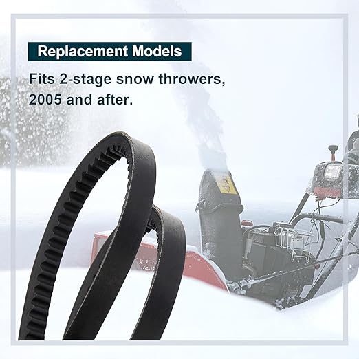 954-04050 754-04050 Auger Drive Belt Two-Stage Snow Blower Replacement 1/2" x 34-3/4" for MTD Craftsman Cub Cadet 954-04050A 754-04050A