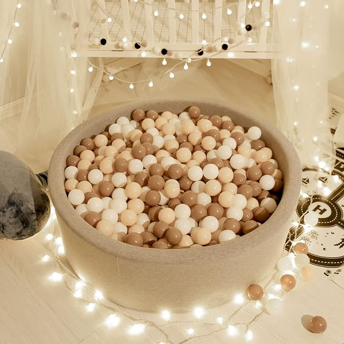 GOGOSO Ball Pit Balls Crush Proof Non-Toxic Plastic Balls Babies Kids Toy Bulk Pack 170pcs 2.2inchs