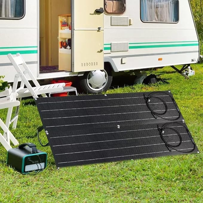 600 Watt Flexible Solar Panel for RV, 2 × 300 Watt 12 Volt Solar Power Panel Kit with 40A Solar Charge Controller Monocrystalline Solar Panels for Camping Off Grid Car Battery Charging Boat