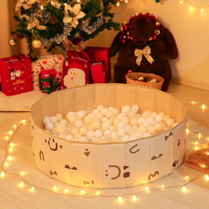 GOGOSO Ball Pit Balls Crush Proof Non-Toxic Plastic Balls Babies Kids Toy Bulk Pack 170pcs 2.2inchs