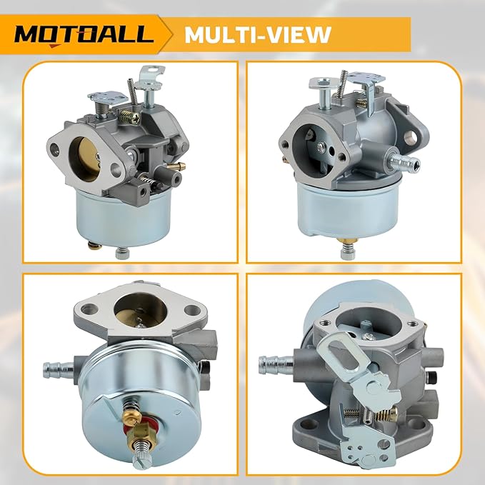 MOTOALL 632334A Snowblower Carburetor for Tecumseh 632370A 632110 632111 632334 632370 632536 640105 Replaces Tecumseh 632334 Carburetor (Normal)