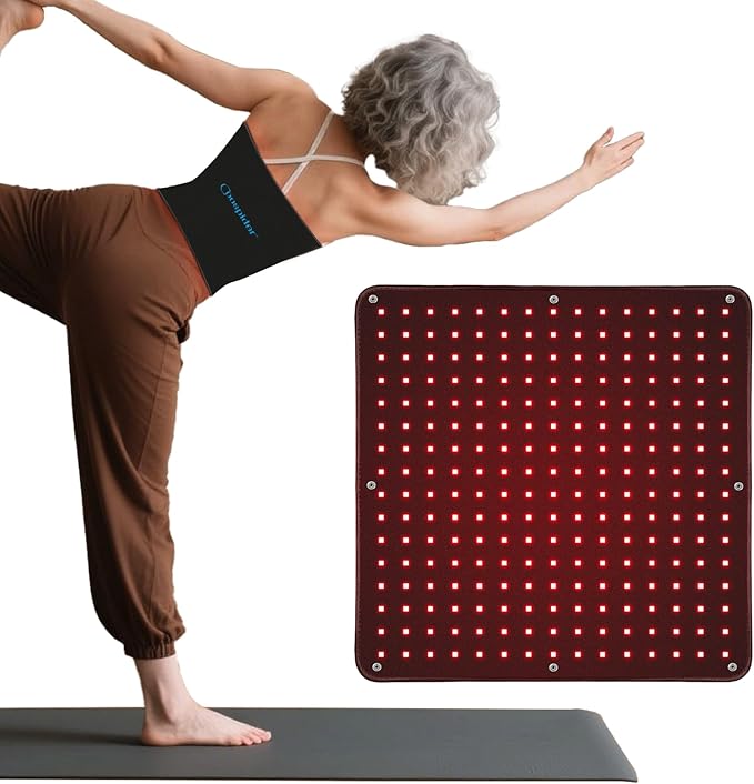 Red Light Therapy for Body Infrared Light Therapy Pad with Timer & 10ft Cable & Cigarette Lighter Plug, 650nm 850nm 255 LEDs for Body Back Buttock Lumbar Shoulder Knee Pain Relief