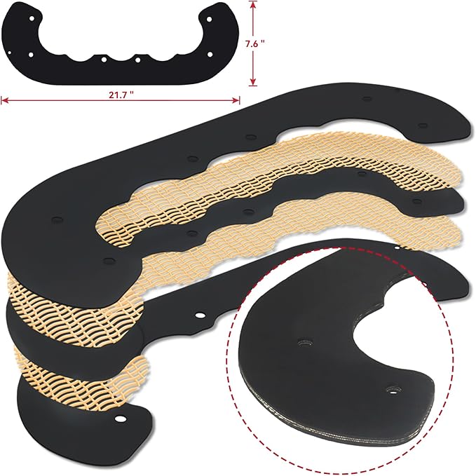 GELASKA 99-9313 Paddles with 133-5585 Scraper Replaces 125-1128, 55-9250, 55-9251, 88-0771, 108-4884, 139-3536, 161-0963 for Toro Power Clear 210, 221, 421, 621E, 621R, 721E 721R CCR6053 Snowthrowers