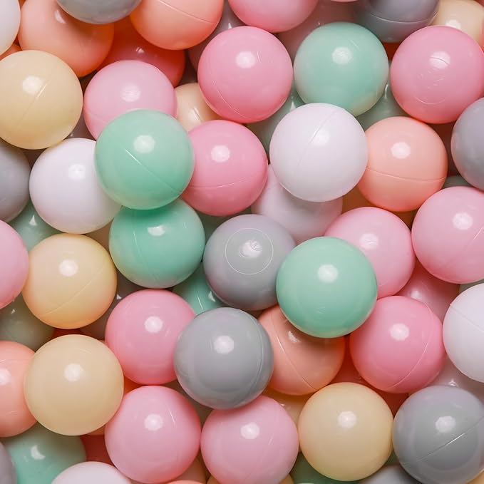 GOGOSO Ball Pit Balls Crush Proof Non-Toxic Plastic Balls Babies Kids Toy Bulk Pack 170pcs 2.2inchs