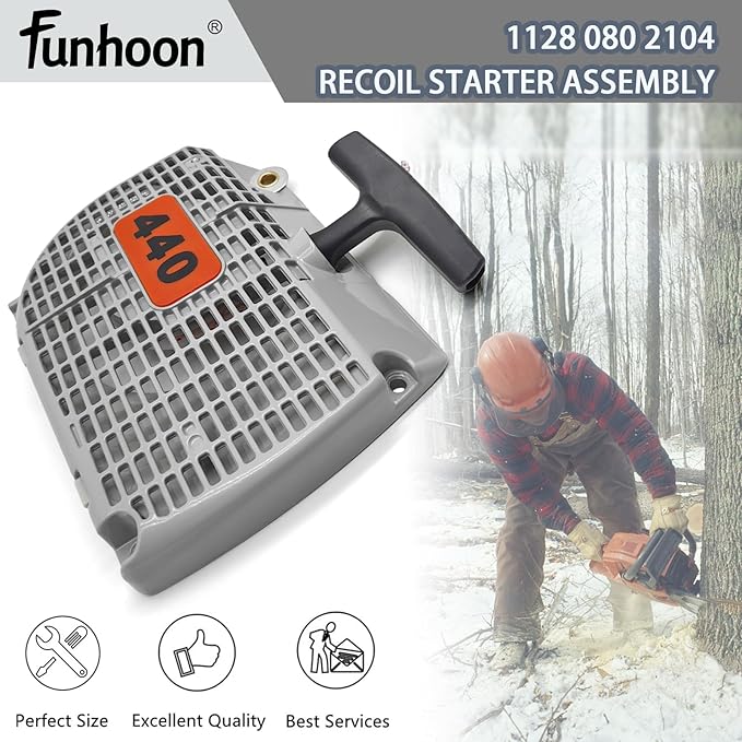 1128 080 2104 Recoil Starter Assembly for Stihl 044 046 MS440 MS460 Chainsaws Pull Start Assembly