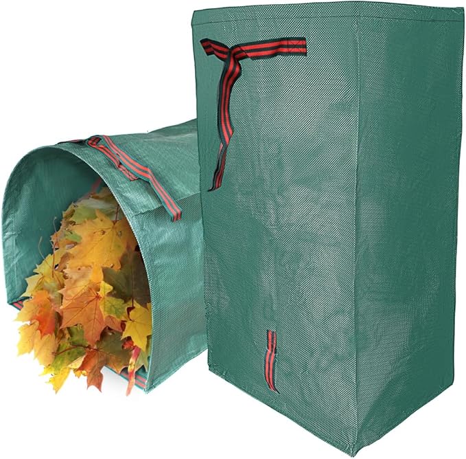 2 Pack Yard Waste Bags, 72 Gallon Yard Garden Bags for Leaves Lawn and Leaf Bags, Reusable Yard Garden Bags for Leaves Lawn Trash (270L)