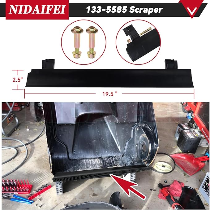 99-9313 Snow Blower Paddles with 133-5585 Scraper Blade Replaces Toro 125-1128 88-0771 55-9250 55-9251 55-9252 for Toro 210E, 210R, 421, 621, 621E, 721, 721E 721R, 721RC Snowthrowers