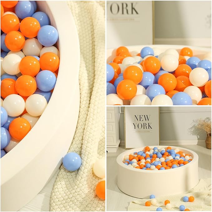 TRENDPLAY Plastic Balls for Ball Pits - Hollow Balls- Safe and Exciting Playtime - Perfect for Baby Pools, Birthday Party Decoration