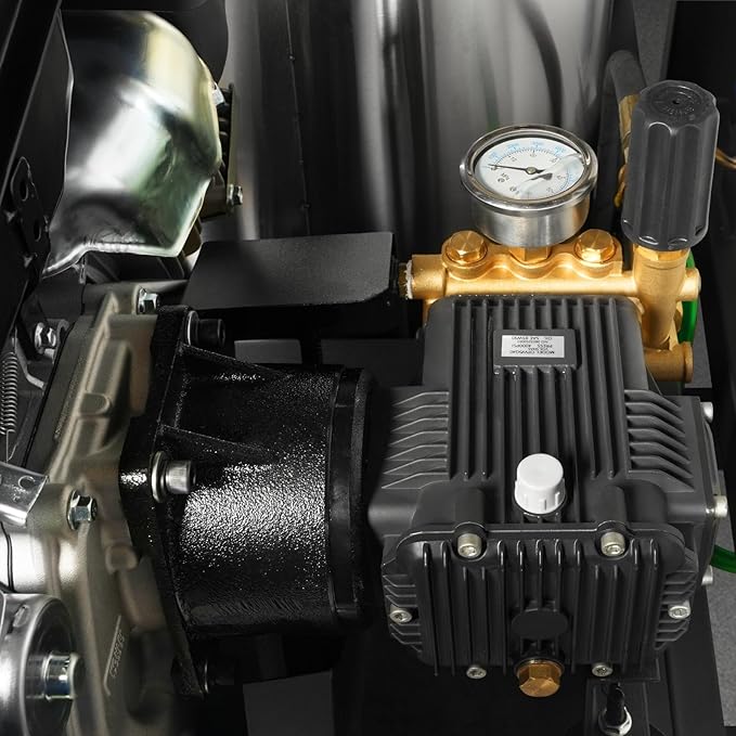 4000 PSI 4 GPM Kohler E-Start Engine Hot Water Pressure Washer Skid Mounted with 245 Gal Tank, Model HPW40KBT